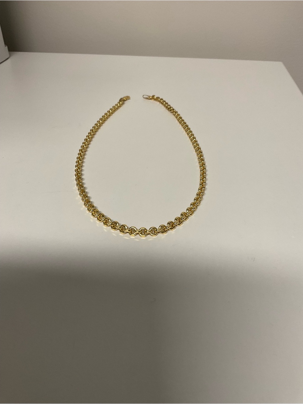 18K Gold Plated 750 Italy Chain Necklace
